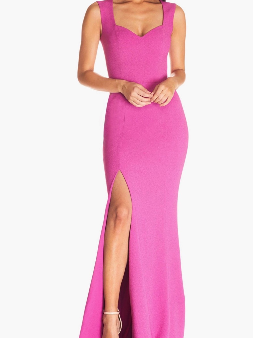 Dress The Population Monroe Maxi Dress  Sz M  Hibiscus  new
